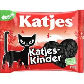 Katjes Lakritz Katjes-Kinder, süß & gesalzen, vegan, ohne künstliche Farbstoffe, 210 g