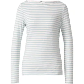 s.Oliver Longsleeve in Streifen-Optik mit U-Bootausschnitt - 42