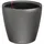 LECHUZA Classico LS 28 Komplettset Ø 28 x 26 cm anthrazit metallic