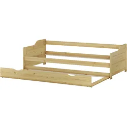 Erst-Holz Sofabett Doppelbett Bettgestell 90x200 Einzelbett Bett + Bettkasten Kiefer massiv 60.34-09