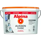 Alpina außenfarbe 10l deckend Farbe Fassadenfarbe wasserbasiert