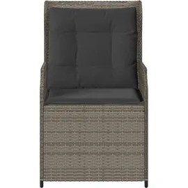 vidaXL Gartenbank 2 pcs 110 x 60 x 80 cm Grau