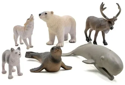 Arctic animals 6 pcs