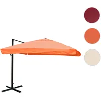 Mendler Ampelschirm HWC-A96, Sonnenschirm Gastronomie 3x3m (√ò4,24m) Polyester/Alu 23kg