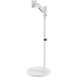 Maclean Brackets Maclean Mobiler Monitor/TV-Bodenständer, Gasfeder, 17"-35", weiß, MC-970W - Weiß