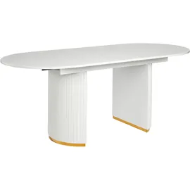 Beliani Dulverton 90 x 75 x 160/200 cm weiß
