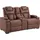 Atlantic Home Collection Couch 2-Sitzer braun