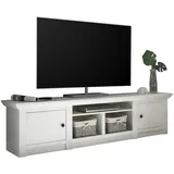 furn.design TV-Lowboard in Pinie weiß Landhaus TV-Unterteil 194 x 51 cm