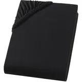 Carpe Sonno Spannbettlaken Jersey 90 x 200 - 200 x 200 cm schwarz