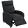 Homcom Fernsehsessel mit Liegefunktion Polyester 67 x 98 x 87 cm Schwarz