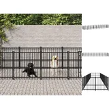 vidaXL Outdoor-Hundezwinger Stahl 16,89 m2