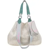 Fritzi aus Preußen Limited Painted Straw Shopper Polyester Silber