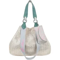 Fritzi aus Preußen Limited Painted Straw Shopper Polyester Silber