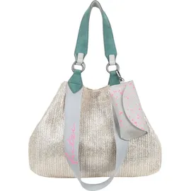 Fritzi aus Preußen Limited Painted Straw Shopper Polyester Silber