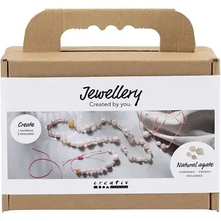 Creativ Company Mini Kreativ Set Schmuck, Halskette und Armband, Pink