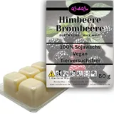 WonderWax Duftwachs Wax Melts für Duftlampe, 6 Würfel Duftmelt Wachsmelt Sojawachs Duftwachswürfel für Raumdüfte, Wachs mit Duftöl Indoor Melts Duftwachs für Aromalampe Himbeeren & Brombeeren