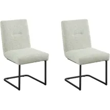 Set One by Musterring Esszimmerstuhl »Tracy« () 2er-Set, Freischwingergestell schwarz, Sitz aus Webstoff, B52 x T65 cm