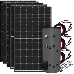 2,2kWp Solaranlage mit 200L Fothermo Boiler zur Warmwasseraufbereitung