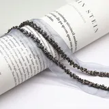 Yalulu 10 Yards Perlenband Vintage, Kordelband Dekoband Zierband Geschenkband Spitzenband mit Perlen für DIY Handwerk Kleidung Nähzubehör (Grau)