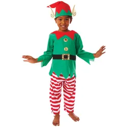 Wichtel Weihnachtself Kostüm für Kinder - Kinder-8-10-Jahre