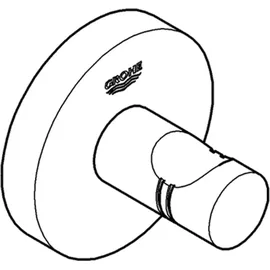 Grohe Essentials Bademantelhaken Schwarz 102460