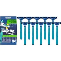Gillette Blue II Plus Slalom Einwegrasierer 10er