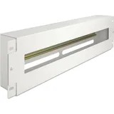 DeLock 19? Schutzschalterleiste mit Abdeckung und Hutschiene 3 HE grau