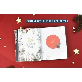 Edition Michael Fischer Mein Adventskalender-Buch zum Ausmalen: Colorful Christmas