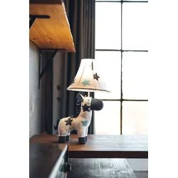 LED Tischleuchte "Finn das Pferd", bunt (weiß, blau, türkis und rosa), H: 47cm, HAPPY LAMPS FOR SMILING EYES, Lampen, Hochwertig, Einzigartig, Tiermotiv