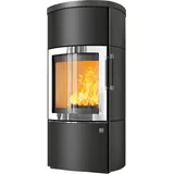 Kaminofen HARK 44-5.2 GT FlameKat Raumluftunabhängig 8 kW - Ofenkacheln: deco-schiefer - Korpus: graphit/verchromt