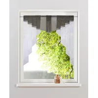 MY HOME Kuvertstore »Sinan« Stangendurchzug 1 Stk. tlg. Kräuselbandaufhängung, grau