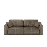 Uno Schlafsofa Mikrofaser 2-Sitzer Braun