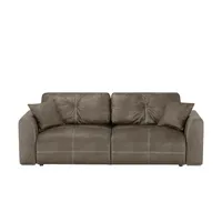 Uno Schlafsofa Mikrofaser 2-Sitzer Braun