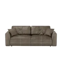 Uno Schlafsofa Mikrofaser 2-Sitzer Braun