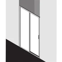 Kermi Liga Duschtür Schiebetür links 136-141 x 200 cm silber ESG klar LID2L14020VAK