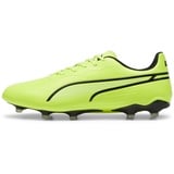 Puma King Match FG/AG Soccer Shoe, Electric Lime Black, 46.5