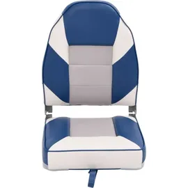 vidaXL Bootssitz mit Hoher Rückenlehne 39 x 43 x 58 cm blau