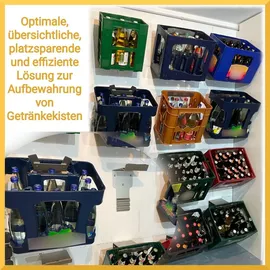 oederaner stanz- und umformtechnik gmbh Getränkekisten Kistenhalter Kastenhalter Wandhalterung Edelstahl Getränkeregal