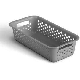ProHome Aufbewahrungskorb 0,7L mit Griffen 20 x 10 x 5 cm schwarz