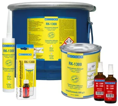 RK-1300 | Acrylat-Strukturklebstoff, pastöser No-Mix Klebstoff | 0,33 kg | beige, opak