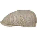 Stetson Hatteras Daryll Flatcap Schirmmütze Made in Germany Herren Sommer beige 60 cm - 60