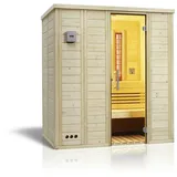 InfraWorld Sauna Vitalis 184 Complete - 40 mm Massivholzsauna Ohne Ofen/Steuerung