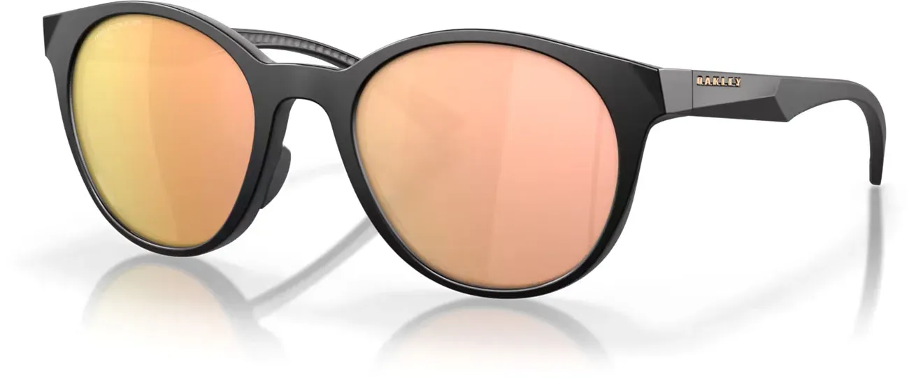 Oakley Spindrift Rose Gold, lunettes de soleil - Noir Mat Or Rose-Teinté