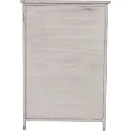 Mendler Kommode HWC-D12, Schrank Schubladenkommode, Shabby-Look Vintage 82x55x30cm weiß