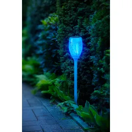 Bonetti Gartenfackel Metall H:72,0 cm 3er Set blau/türkis