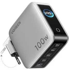 UGREEN 100W GaN Tech Nexode Pro (100 W, 5 Ports), USB Ladegerät, Grau