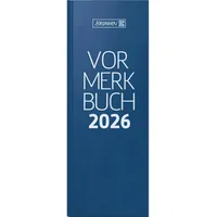 Brunnen Vormerkbuch 786 11x29,7cm 1 Tag/2 Seiten Balacron-Deckenband blau