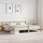 vidaXL Massivholzbett 200 x 200 cm Braun