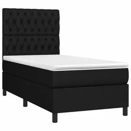 vidaXL Boxspringbett 100 x 200 cm Schwarz