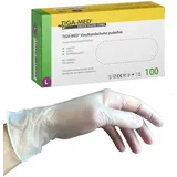 Vinylhandschuhe S M L XL BIG PACK 1000/4000 Stück puderfrei latexfrei Schutzhandschuhe Untersuchungshandschuhe Einmalhandschuhe (L, 1000)